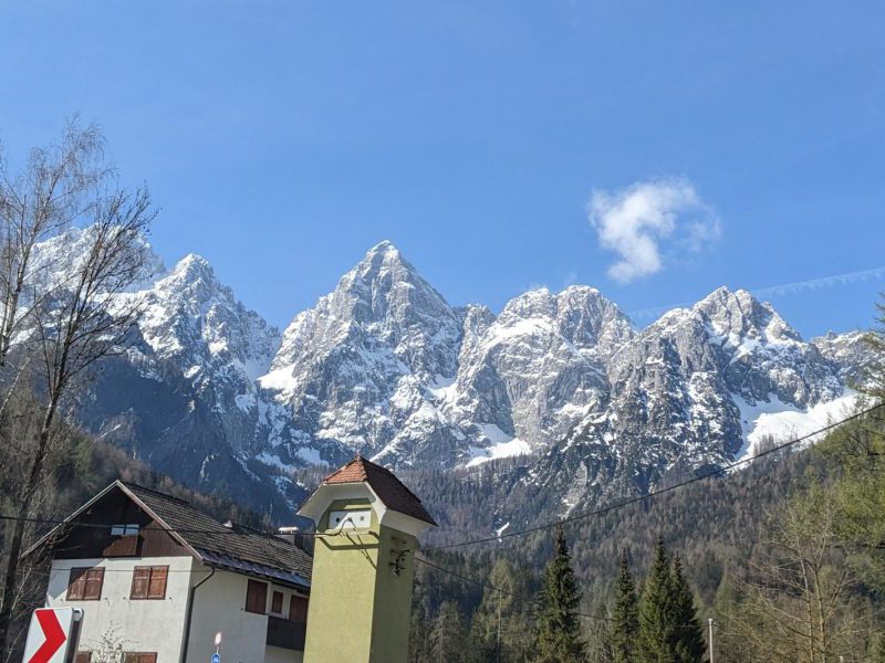 View of Triglav from Gozd Martuljek