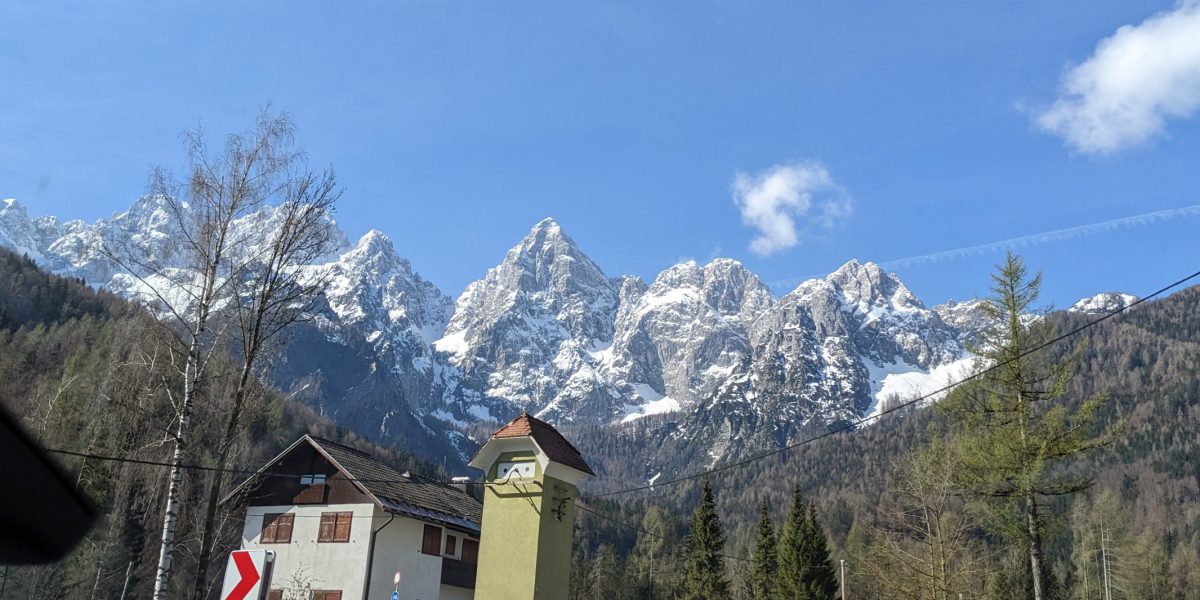 View of Triglav from Gozd Martuljek