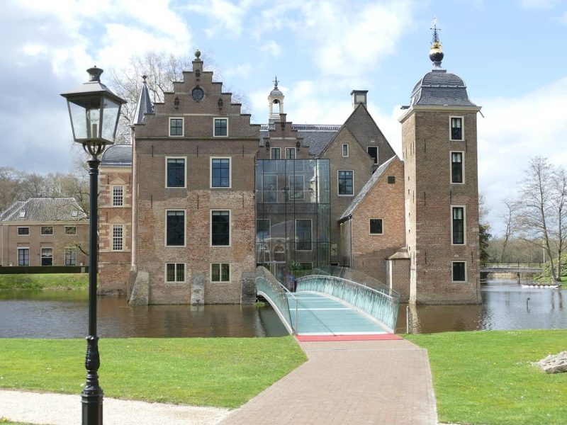 Forest path and historic castle in the Achterhoek during a peaceful weekend getaway