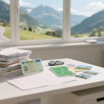 Documents checklist: driving licence, green card, and vignettes