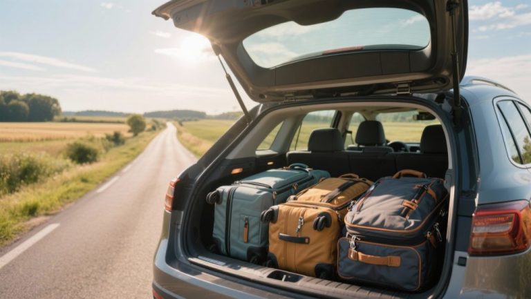 Packing & luggage organisation in the car