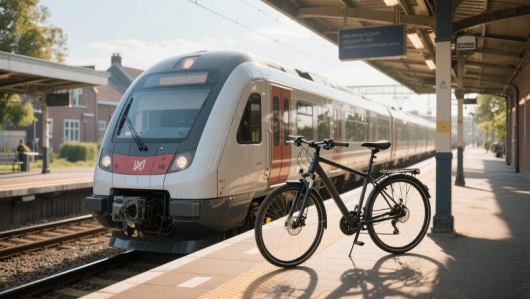 Train and cycling holiday