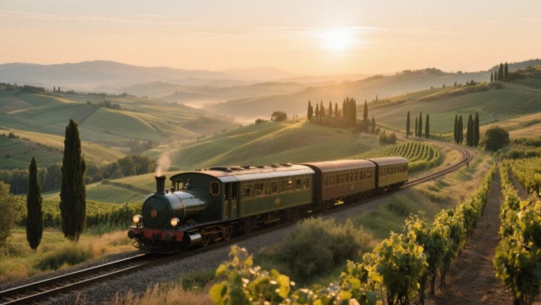 Train journey to Tuscany