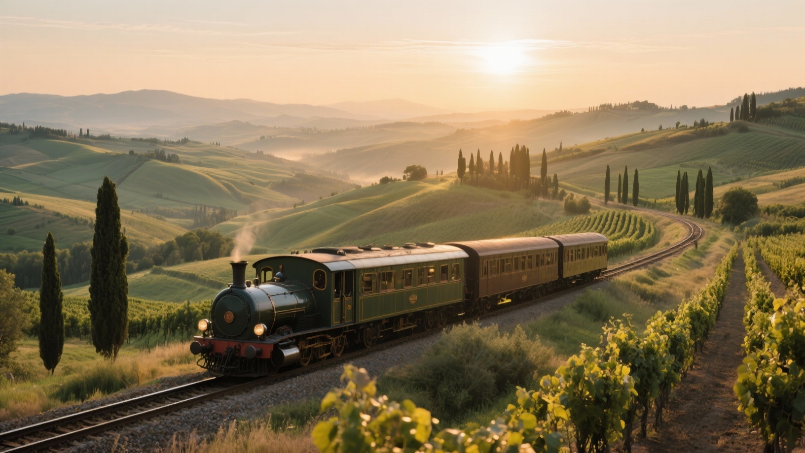 Train journey to Tuscany