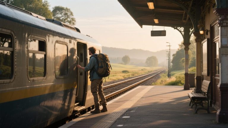 Train holiday backpacking