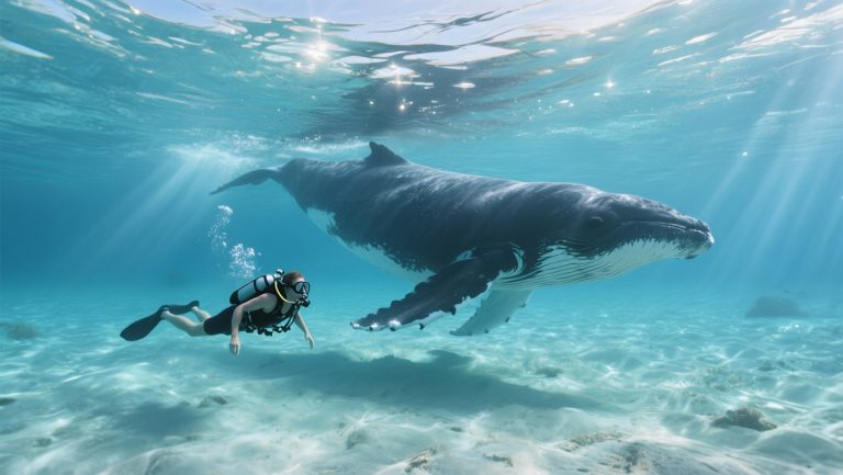 Diving with whale sharks