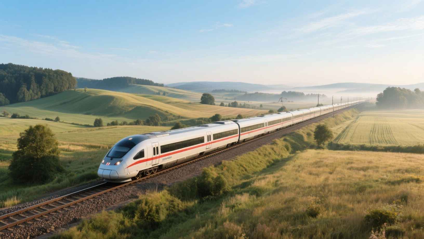 Train routes through Germany