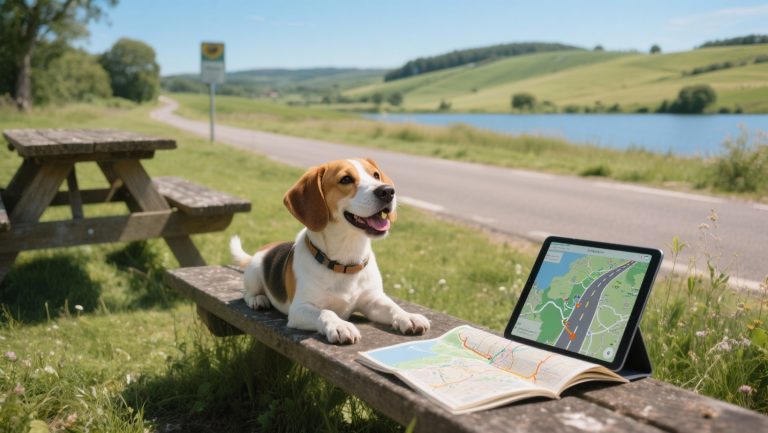 Rest and toilet stops on the road