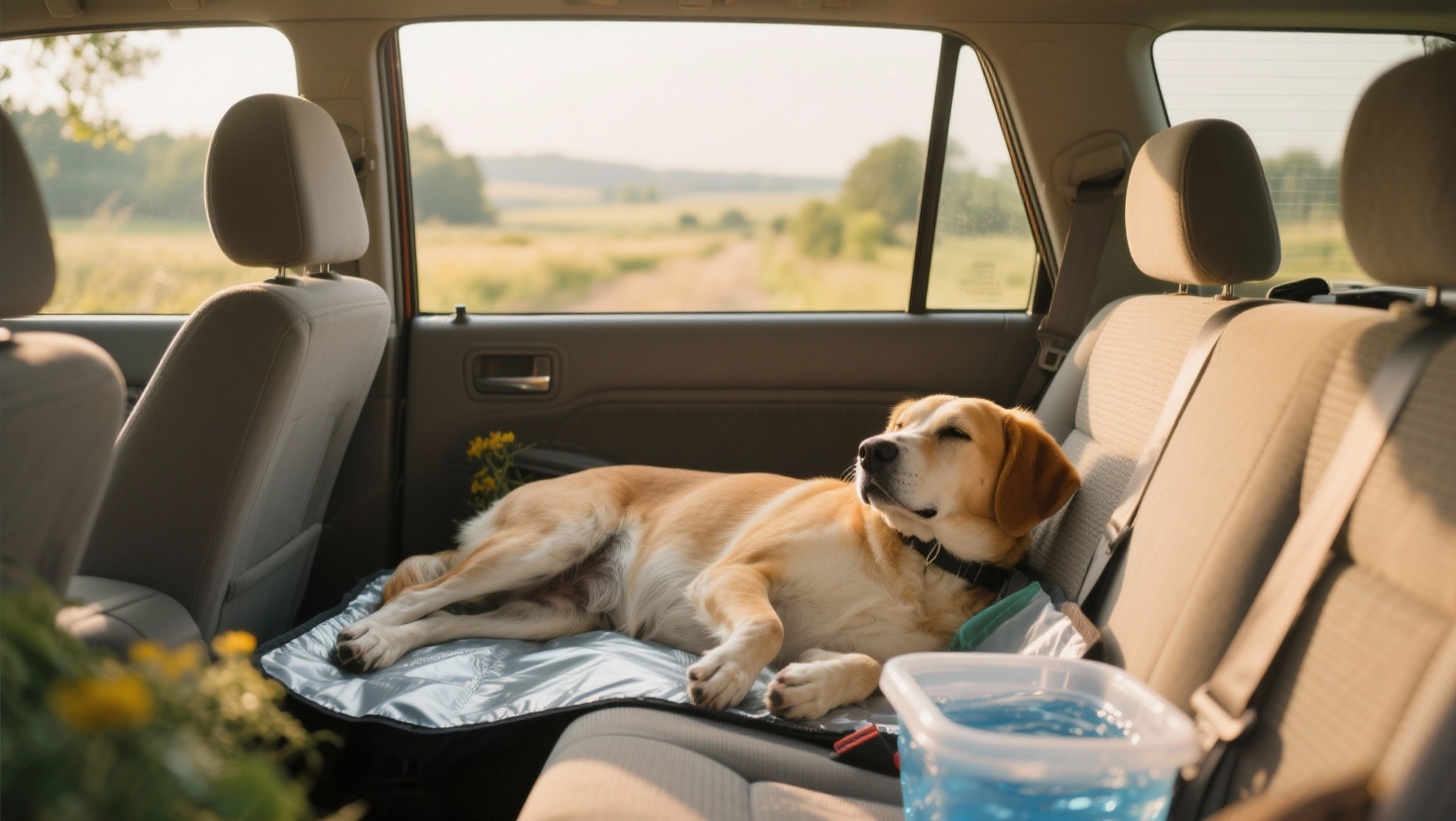Heat prevention on a car holiday with your dog