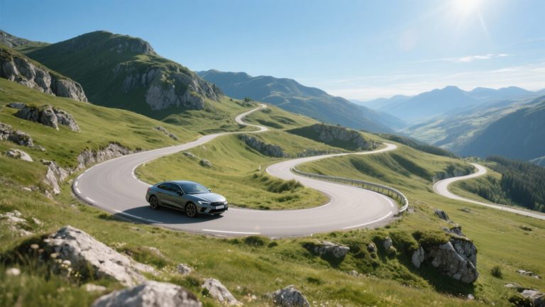 Cornering techniques in the mountains