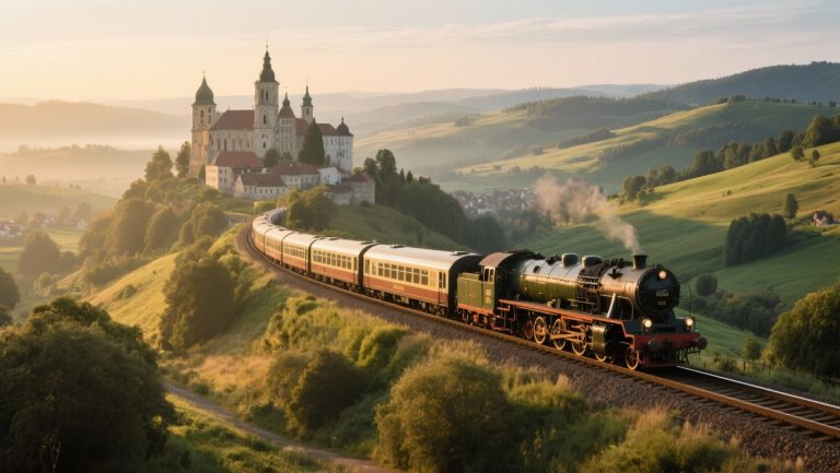 Top sights along train routes in Central Europe