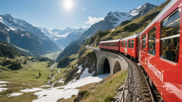 Bernina Express: UNESCO World Heritage with 55 tunnels and 196 bridges