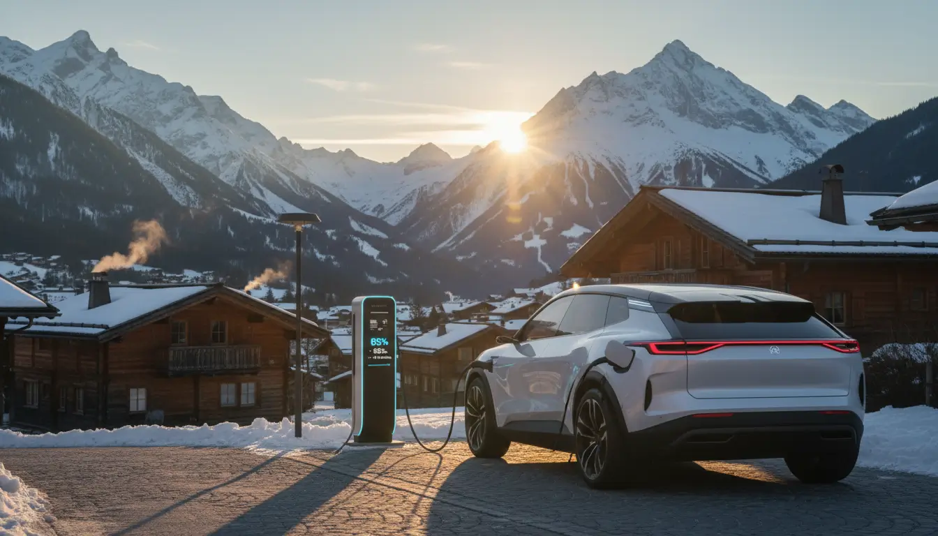 Een modern elektrisch voertuig (SUV-type EV)