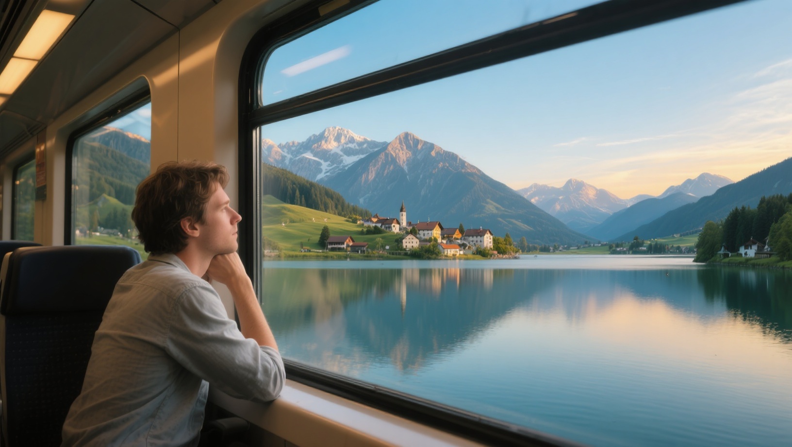 Train from Frankfurt to Munich and Austria