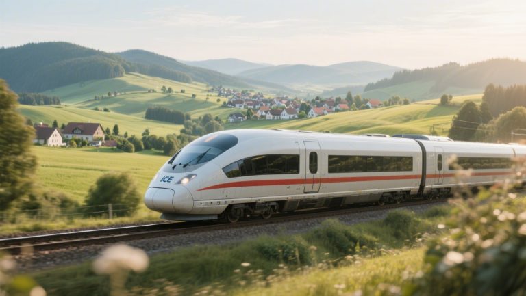 Travelling through Germany on the ICE