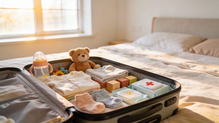 Packing list for a car holiday with children