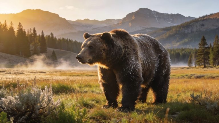 Spotting wolves and grizzly bears in Yellowstone