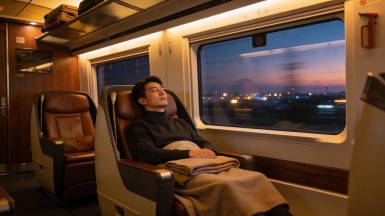 Spending the night on the train to Germany