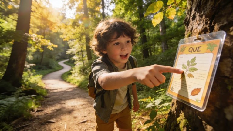 Discover nature through educational treasure hunts with children