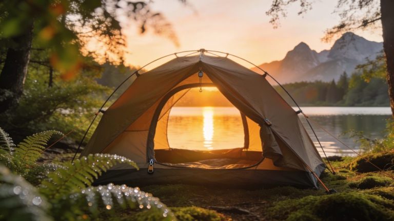 Budget camping in nature without worries