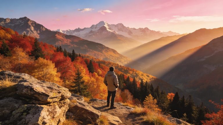 Discovering the Alps in the autumn holidays