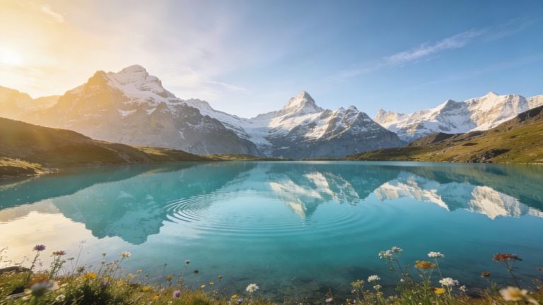 Visiting the most beautiful mountain lakes in the Alps