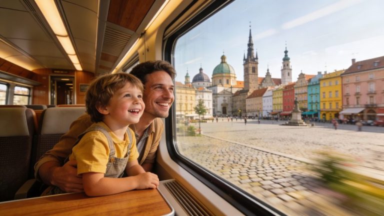Child-friendly city breaks by train within Europe