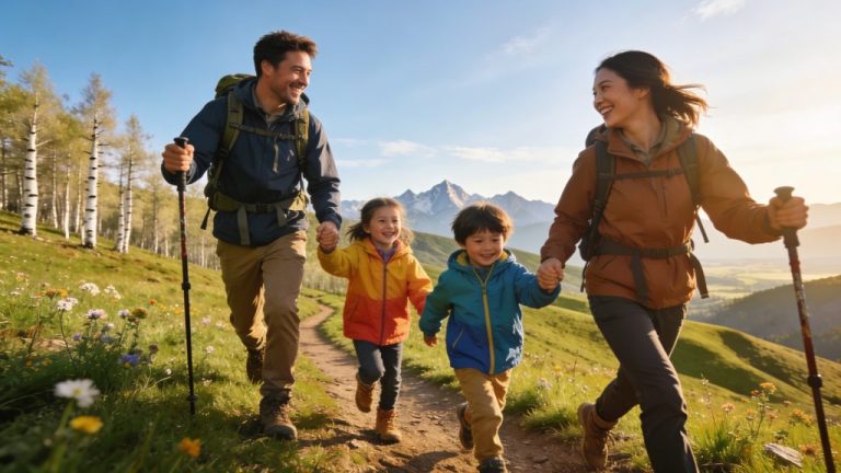 Walking with children becomes pure fun