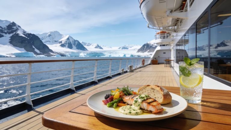 Food and drink on an expedition cruise