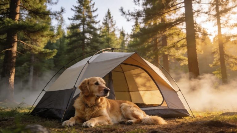 Camping with your dog in nature