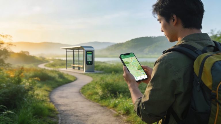 Budget nature holiday smartly organised by public transport