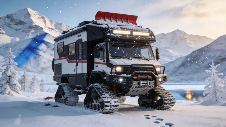 Choosing and equipping an expedition motorhome for winter camping