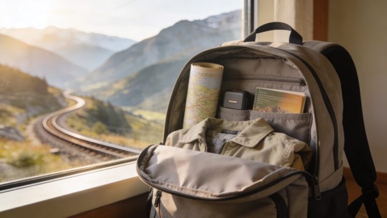 Packing list for train-hiking holidays: travel light and smart