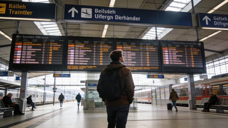 Communicating at German train stations goes smoothly