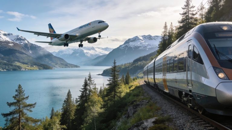 Train or plane to Scandinavia more sustainable