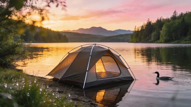 Nature campsites by the water for peace and experience