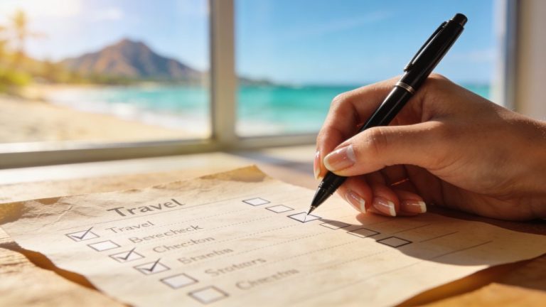 Checklist for a well-prepared trip