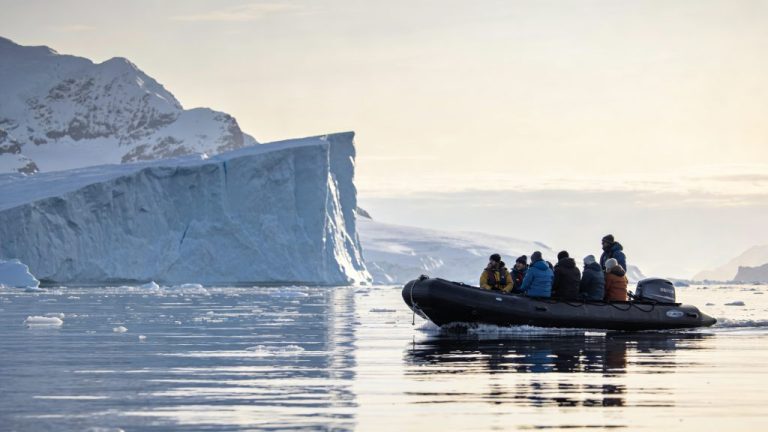 Zodiac excursions bring you closer to the polar regions