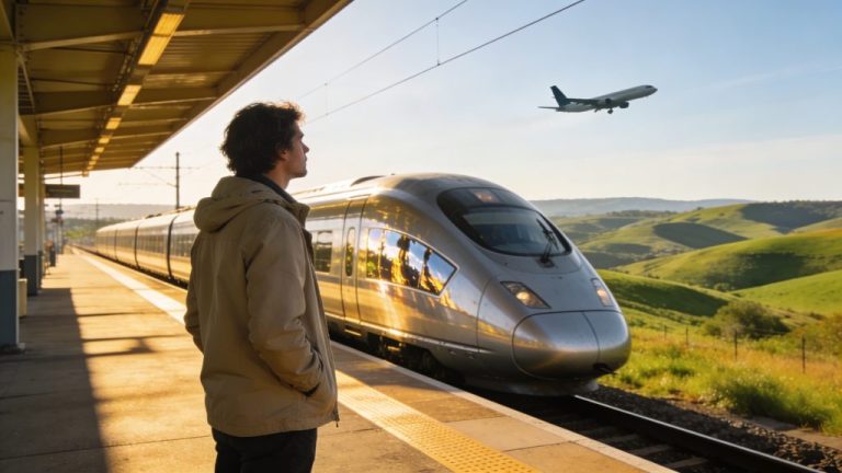 Sustainable travel with high-speed trains versus flying