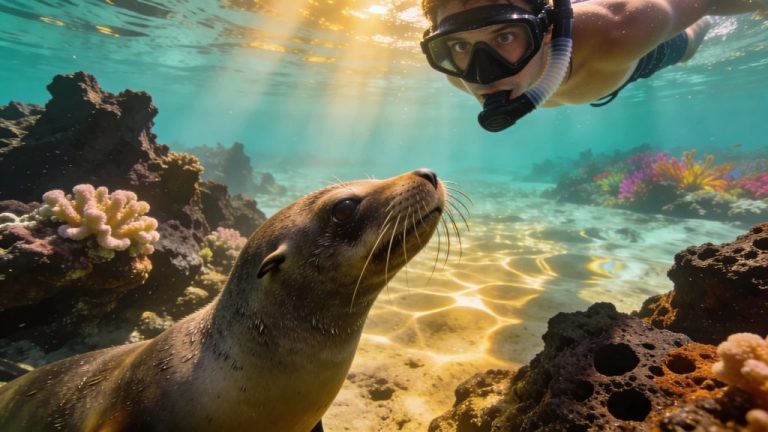 Snorkelling with wildlife on the Galapagos Islands