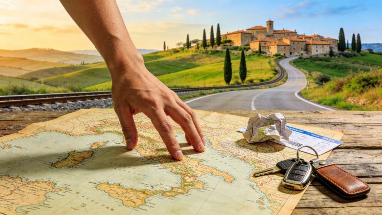 Train or car for a road trip through Italy