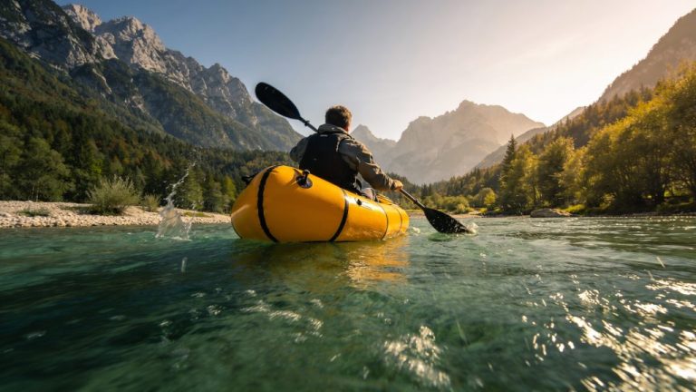 Packraft trail Slovenia brings mountain and river together