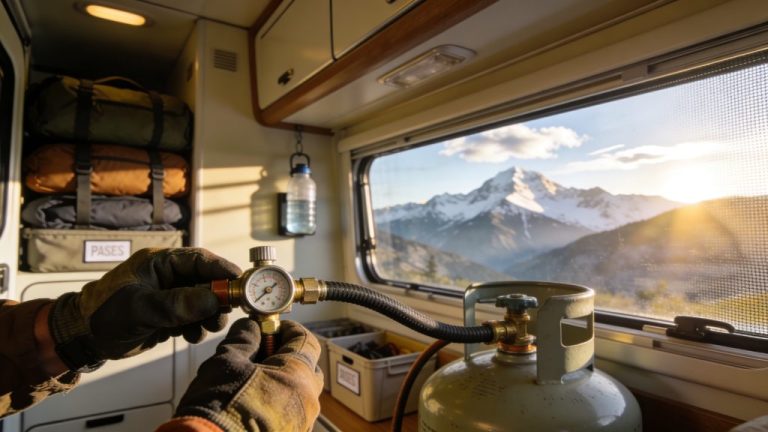 Gas installation safety check for your motorhome trip