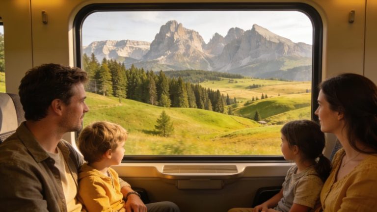 Heading out into nature with the whole family by train